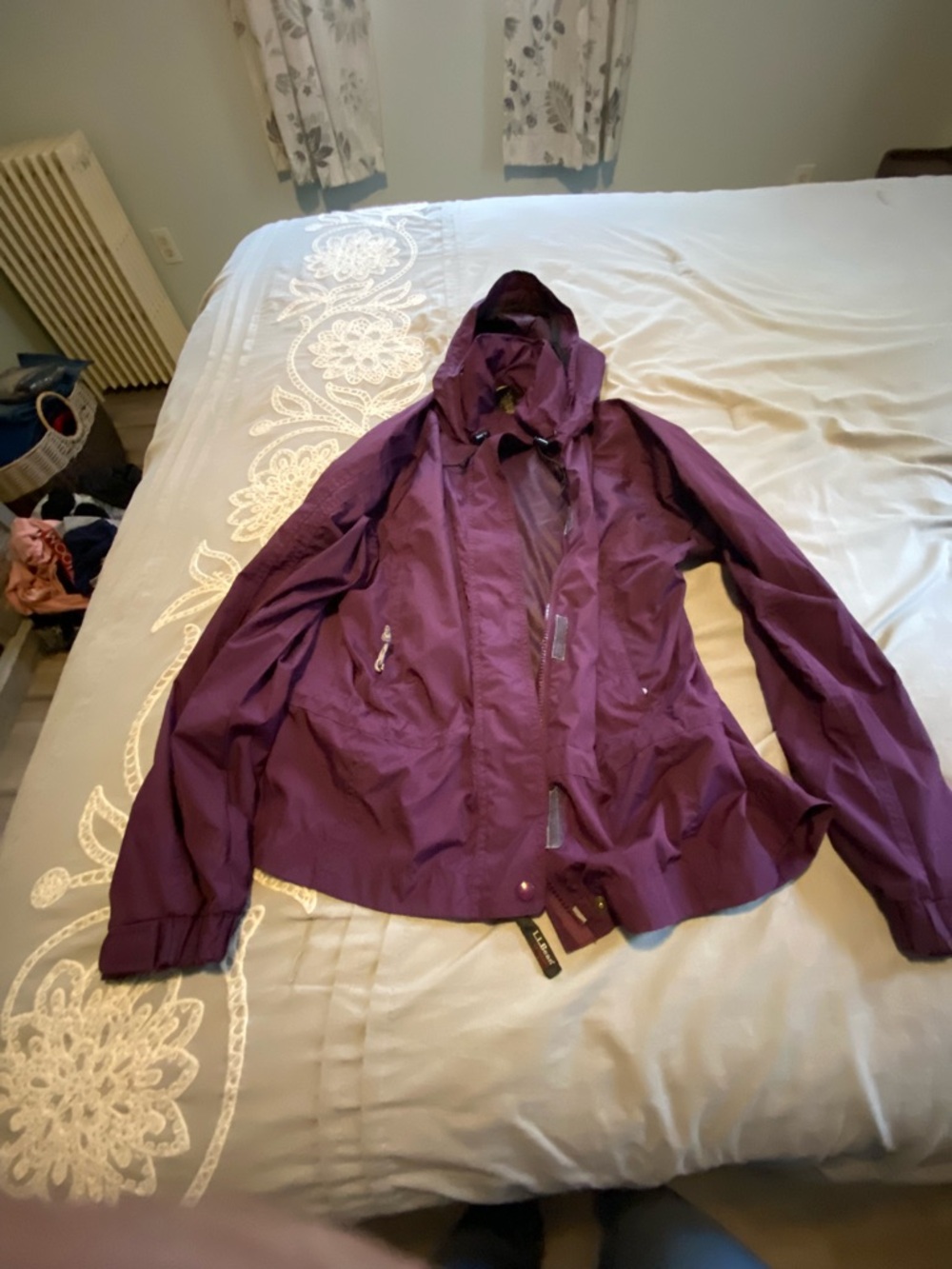 L.L. Bean Purple Utility Jacket with Hood